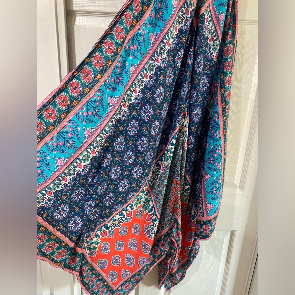 Tolani Bohemian Maxi Dress with Geometric Patterns Size XS - Picture 5 of 11